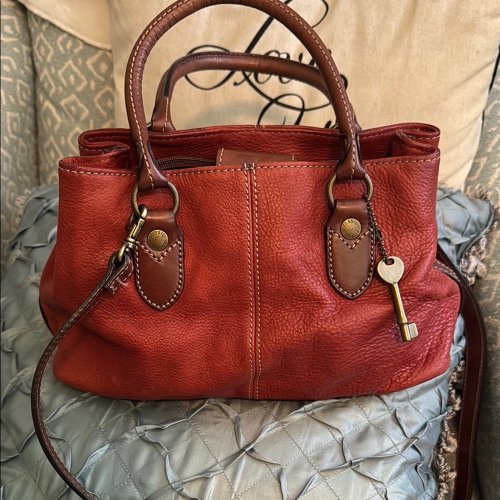 Red Leather Handbag
